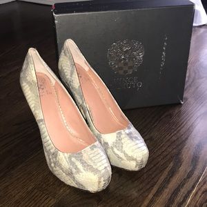 Women’s Vince Camuto Snakeskin Platform Heels